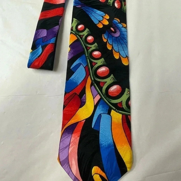 Rush Limbaugh No Boundaries collection 100% silk men’s tie made in the USA blue - Picture 2 of 6